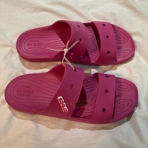 Men’s Pink Crocs Sandals! Size 14, NWT!